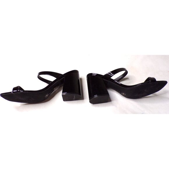 🆕 STUART WEITZMAN Flareblock 85 Slide Sandal Shoes Black 9 - Picture 14 of 14